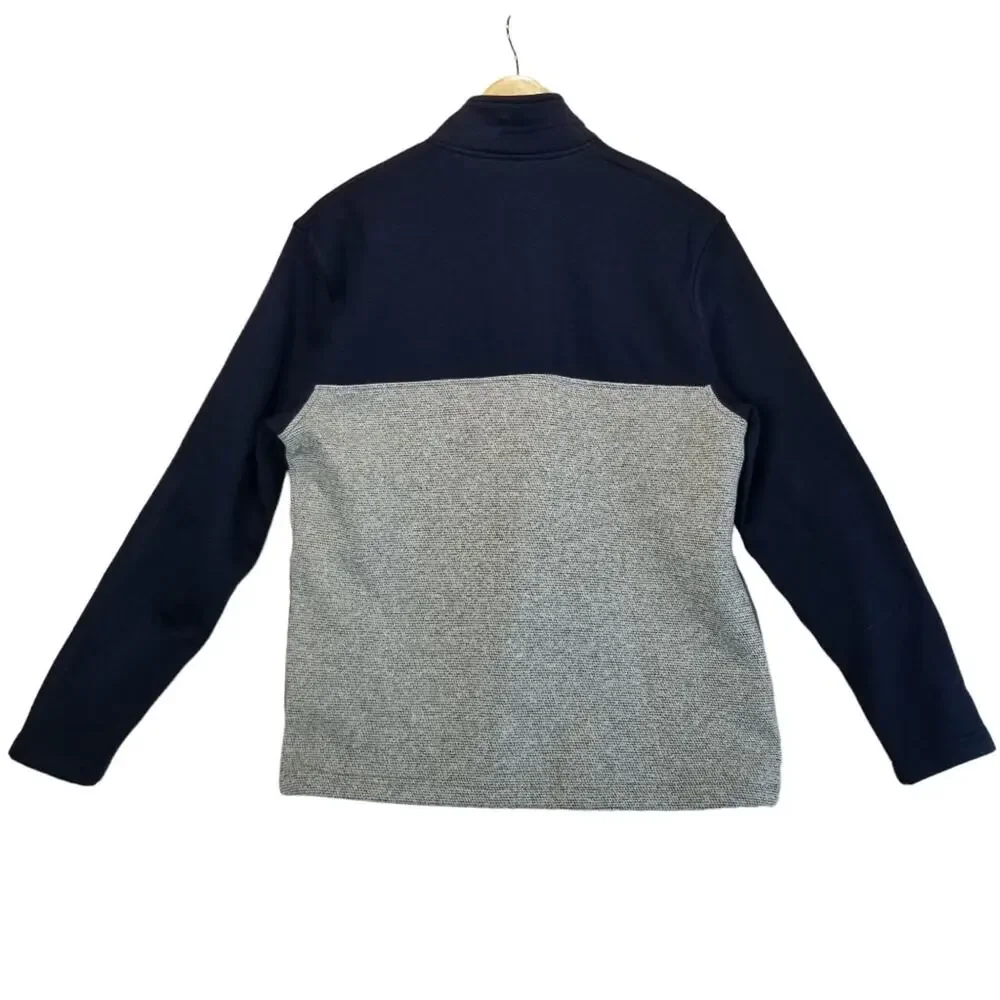 Izod Sweater Mens Small Pullover 1/4 Snap Front Collar Pockets
